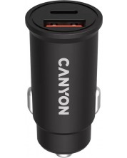 Зарядно за кола Canyon - C-20B03, USB-A/C, 30W, черно -1